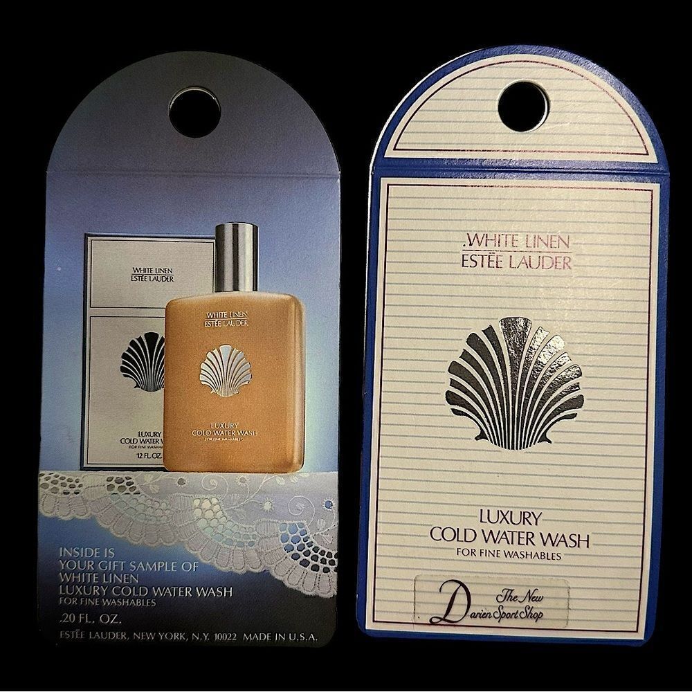 Vintage Estée Lauder White Linen Fragrance Luxury Cold Water Wash (2 Sachets)